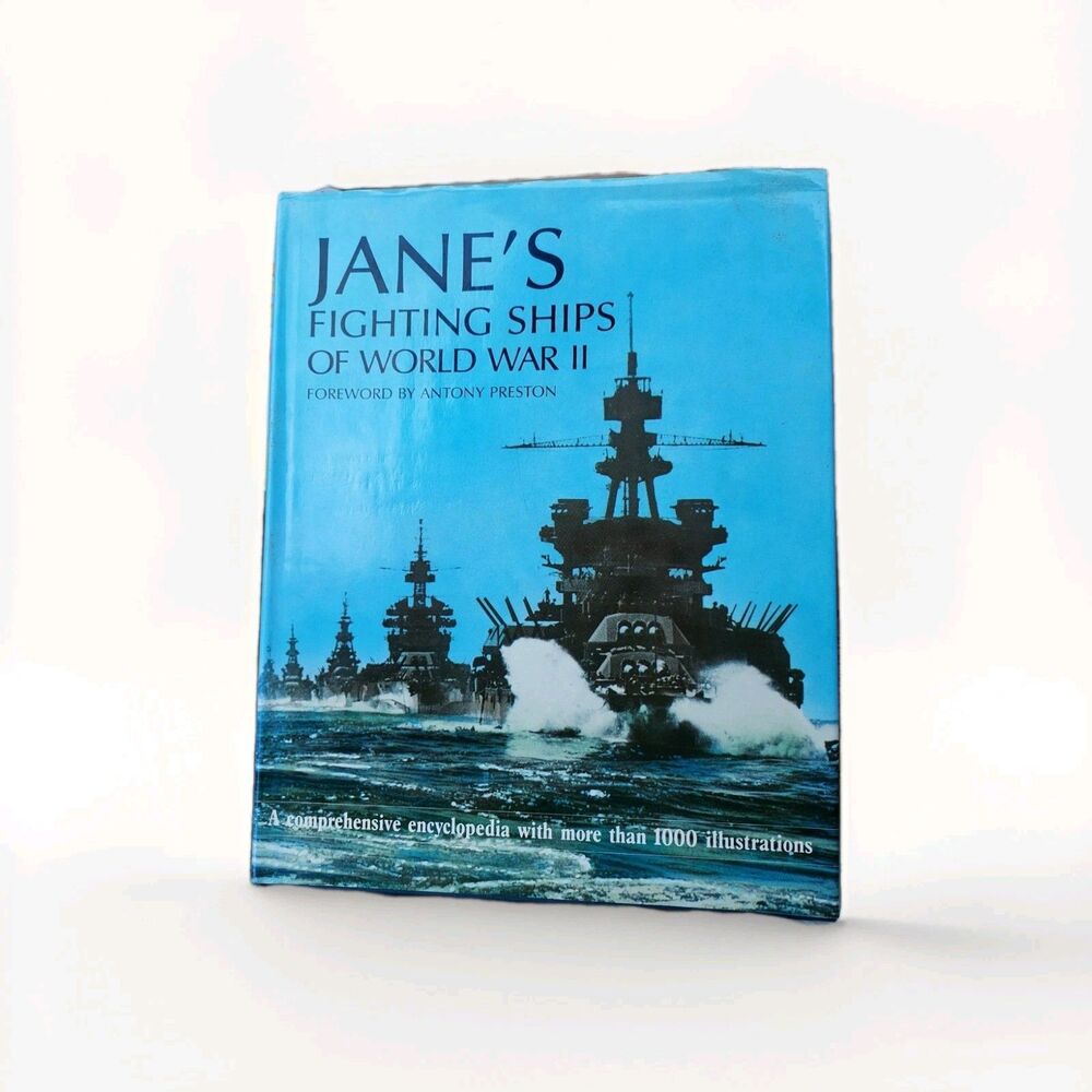 Jane's Fighting Ships of WWII Hardcover Book With Over 1,000 Illustrations